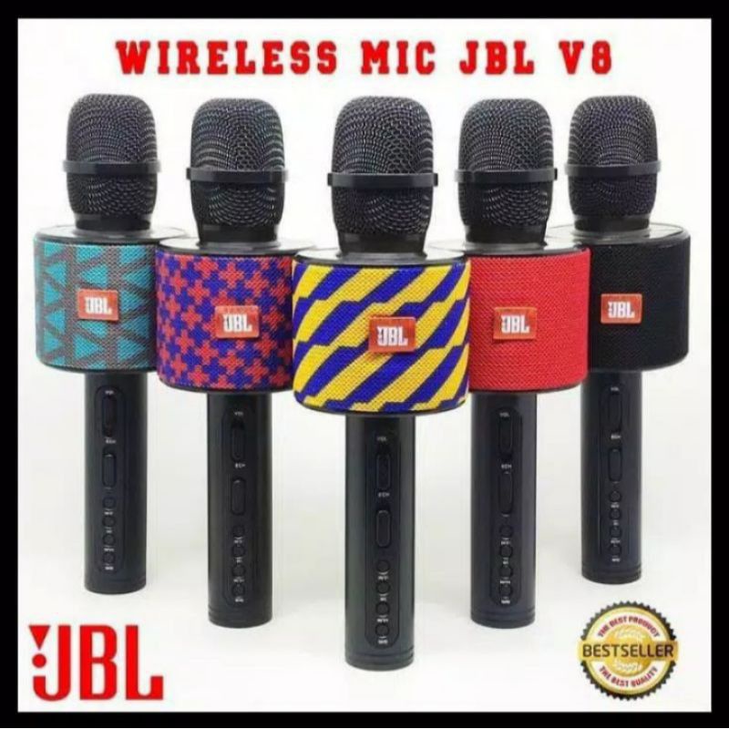 Mic Karaoke JBL V8 Bluetooth Speaker Original Specification: