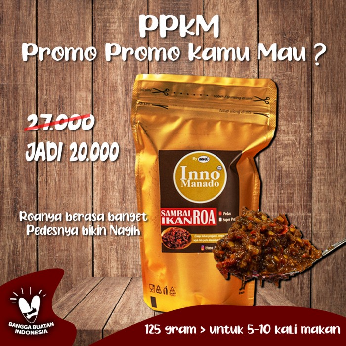 

vs2011bd Sambal Ikan Roa Pouch - Inno Manado - Pedas Fsfs201