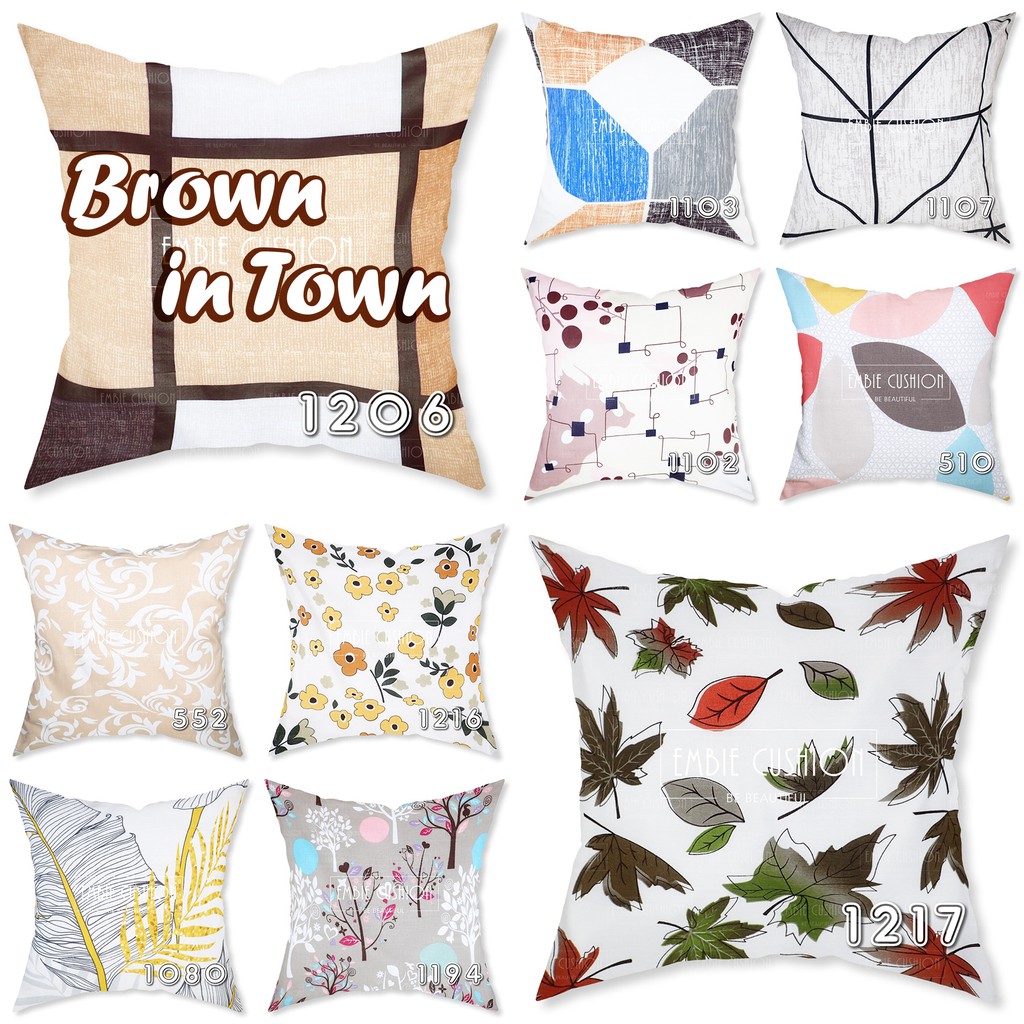 EMBIE CUSHION Sarung Bantal Sofa Motif Cushion Cover EMBIE CUSHION Sarung Bantal Sofa Motif Cushion Cover