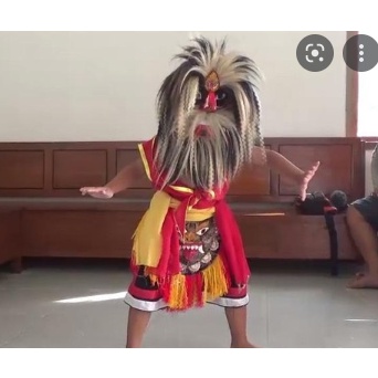 Diskon 7.7 - TOPENG BUJANG GANONG Jambul Merak Kwalitas Super. topeng. topeng ganong. topeng ganonga