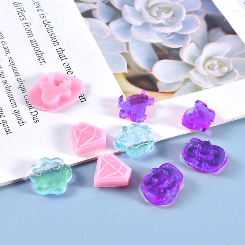 Hbid Cetakan Resin Mini Bahan Silikon Untuk Membuat Perhiasan Anting Tusuk DIY