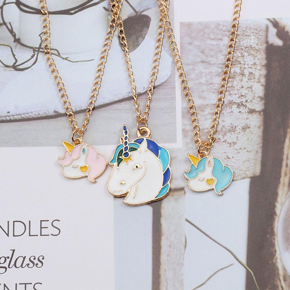 R-bunga Unicorn Liontin Indah Modis Perhiasan Fashion Pendant