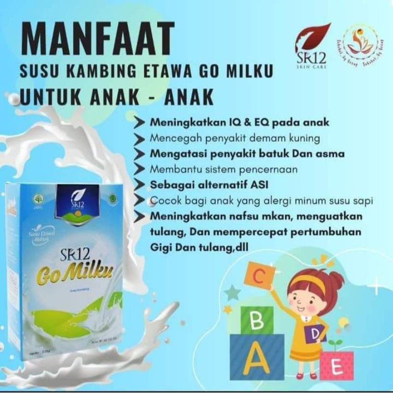 

SUSU KAMBING ETTAWA GO MILKU SR12~PELANCAR ASI~SUSU BUBUK