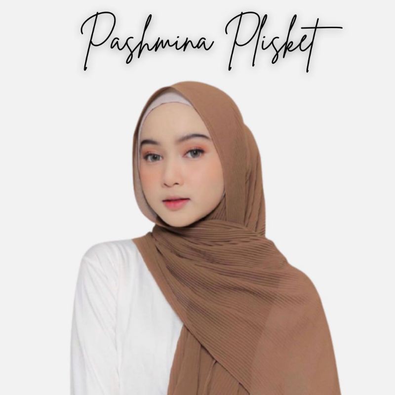 Pashmina Plisket Shawl/Pashmina Plisket Pashmina Diamond crep/Pashmina