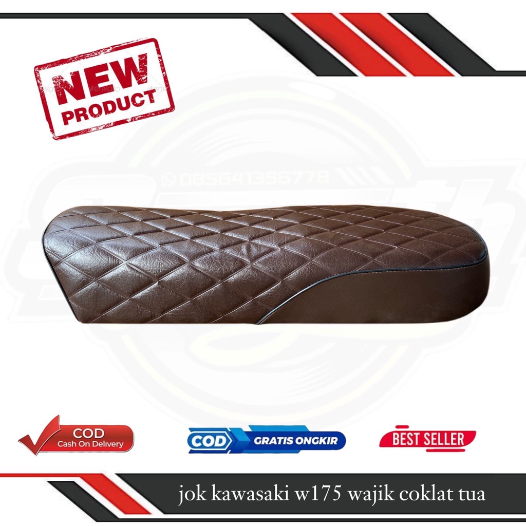 Jok Kawasaki w175 wajik coklat tua