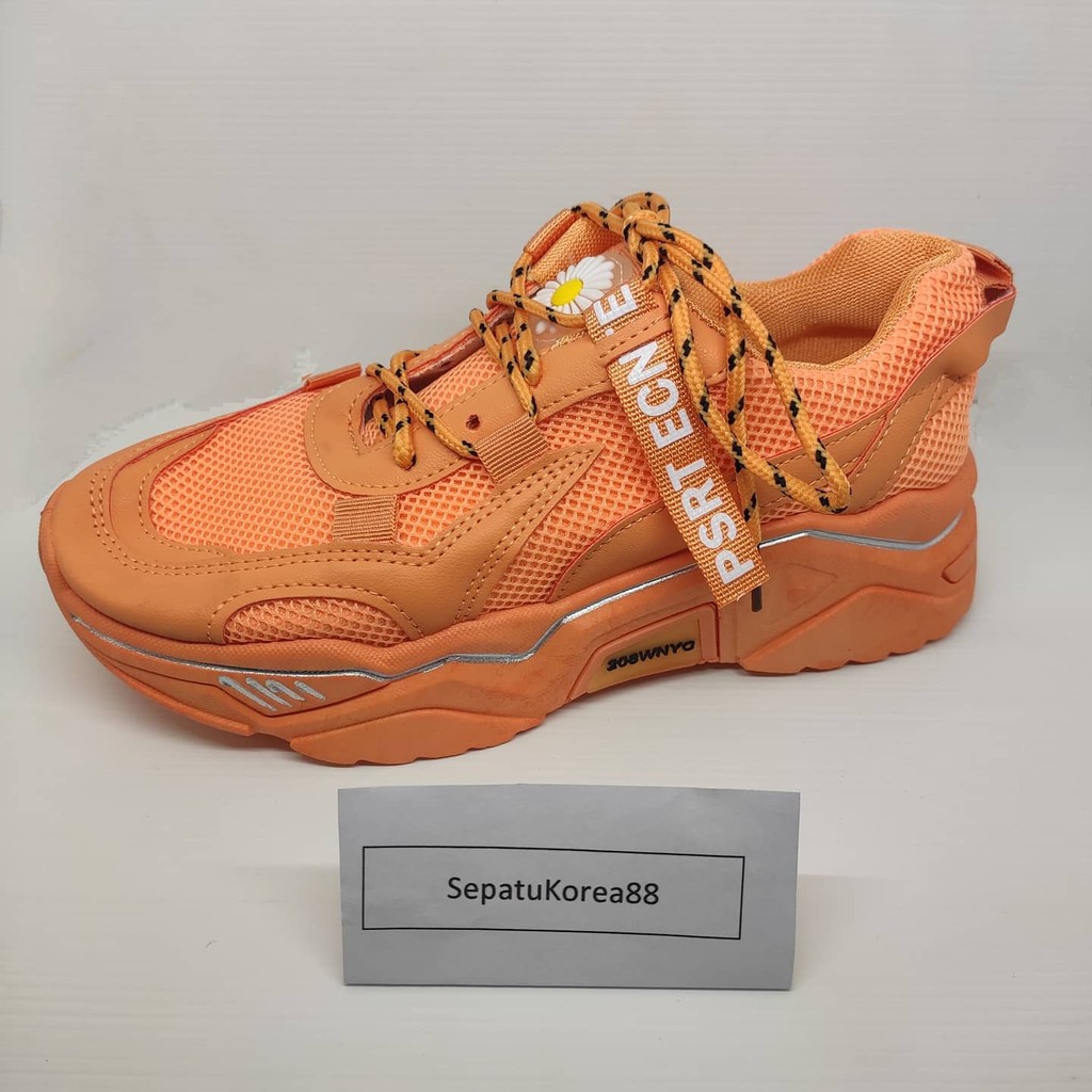 Sneakers Wanita IMPORT-Orange canvas