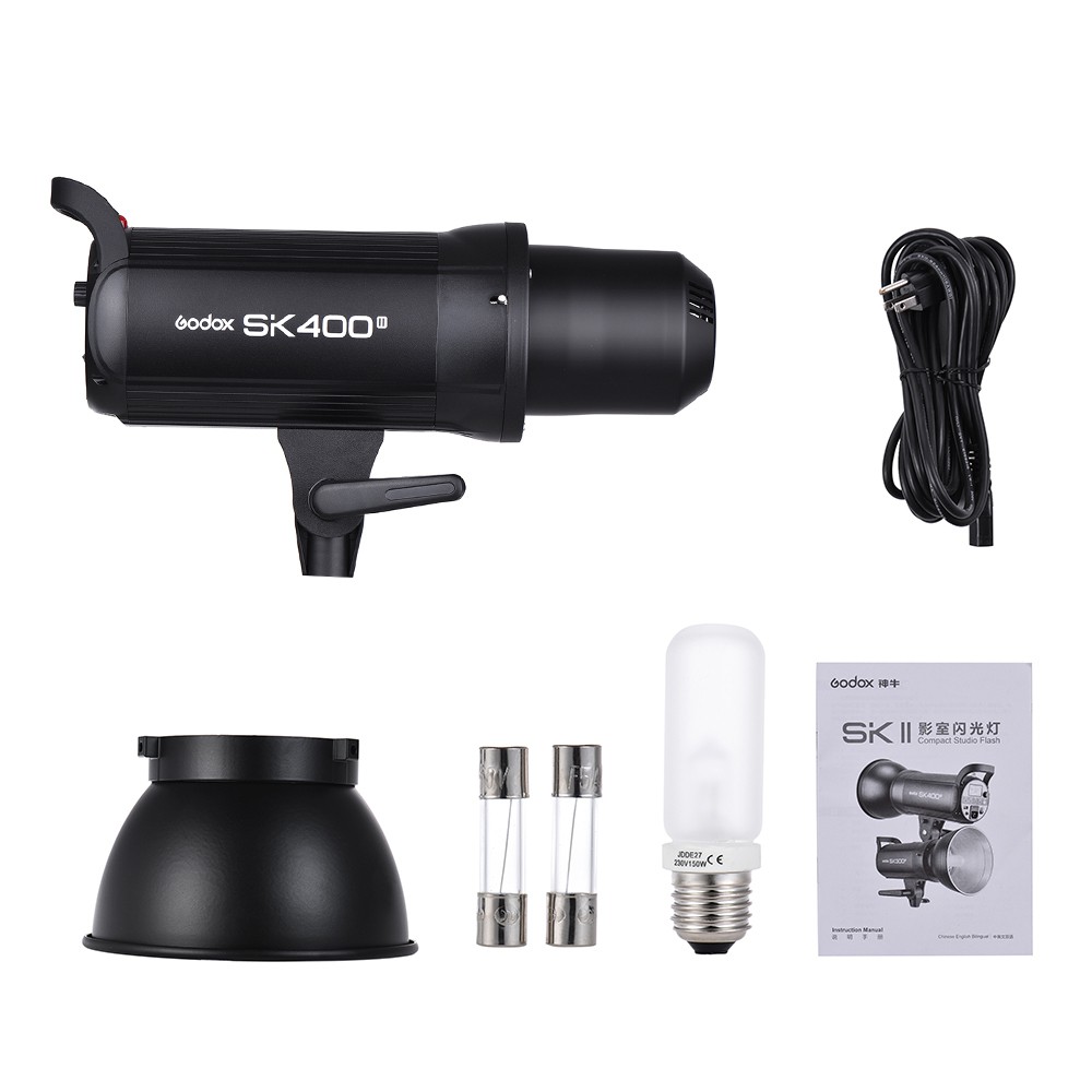 Godox SK400II Professional Compact Studio Flash Strobe Light 400Ws 2.4G Wireless - Black