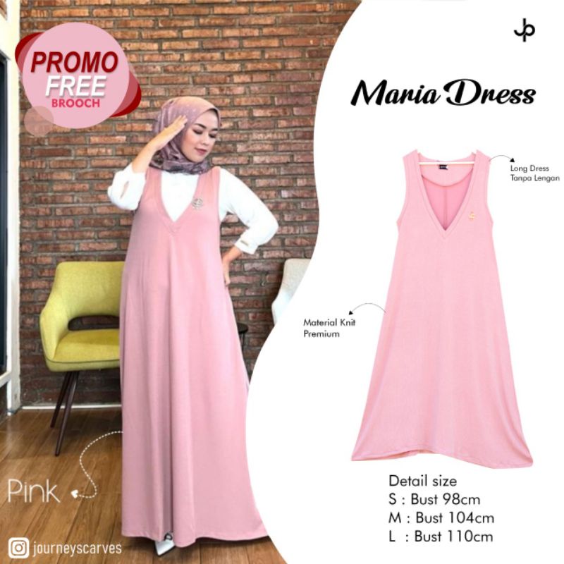 maria dress by journey scarves(harga promo tanpa bross)