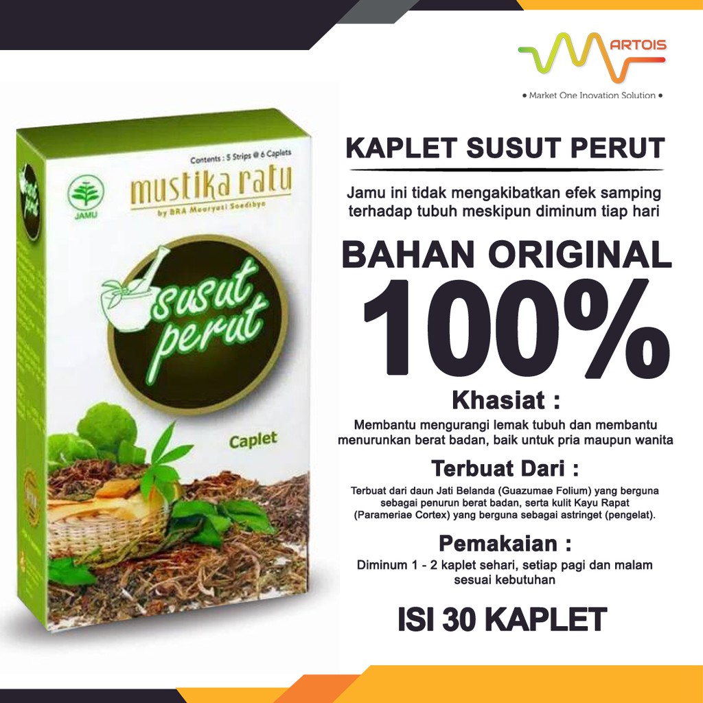 Jual Mustika Ratu Kaplet Susut Perut Isi 30 Kpl | Shopee Indonesia