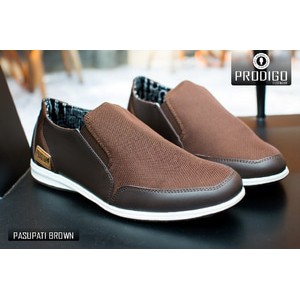 SEPATU PRIA PRODIGO PASUPATI BROWN | PRODIGO FOOTWEAR x TOTOSURYO | SEPATU COWOK | SEPATU SLIP ON