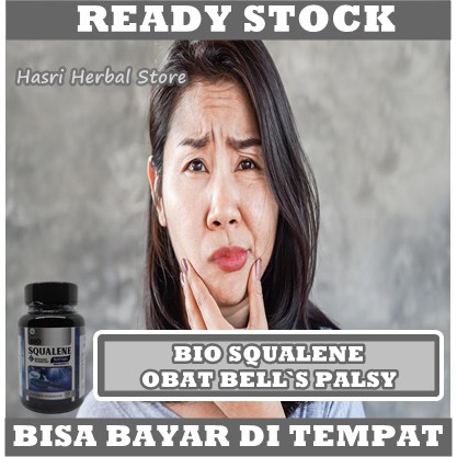 Obat BELLS PALSY, Obat Stroke Ringan, Obat Stroke Bibir Mencong, Bibir Miring Sebelah, Obat Bells Palsy Paling Terbukti, Obat Lumpuh Wajah, Wajah Mati Rasa, Dengan Bio Squalene 100% Original