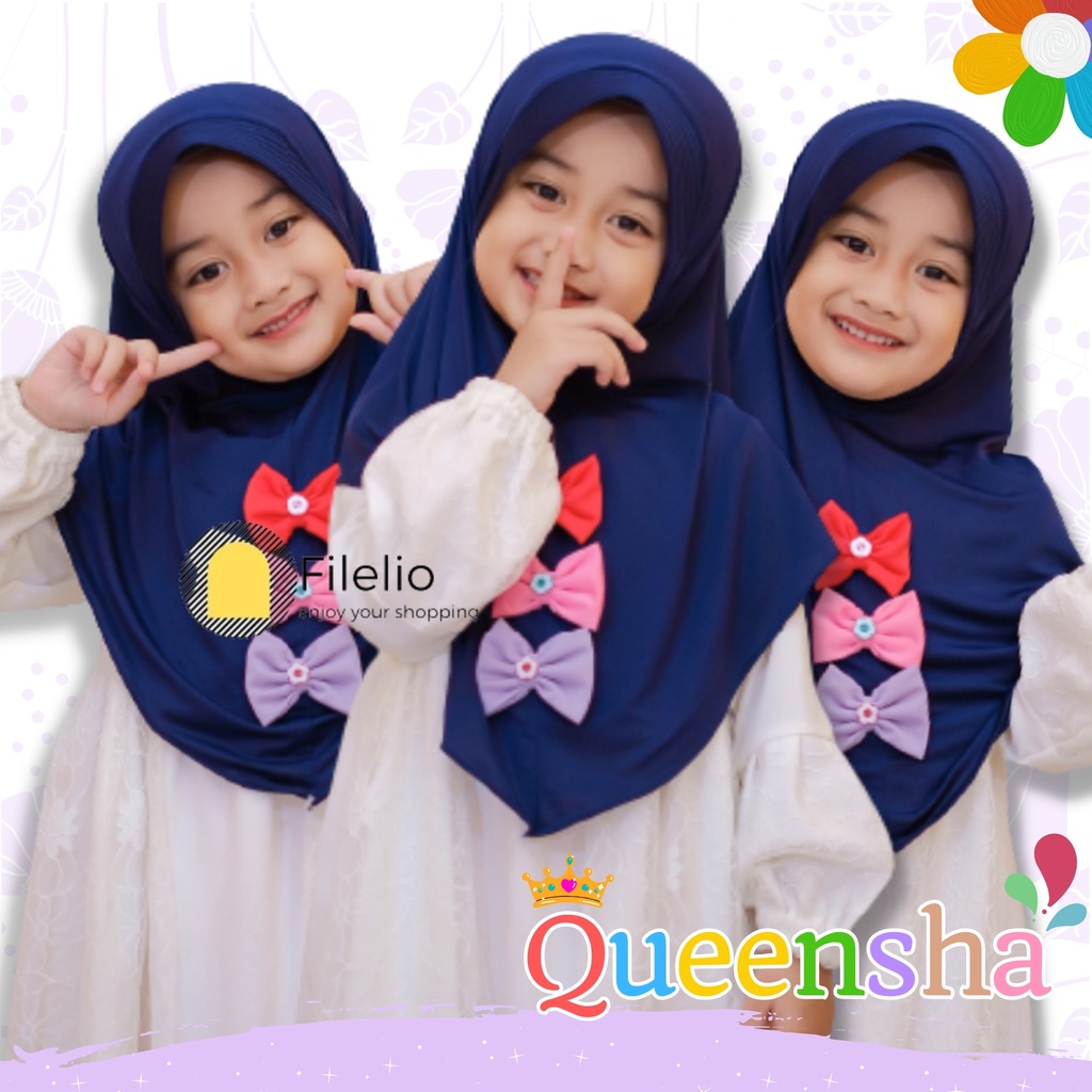 Kerudung Anak Queensha / Jilbab Anak Terbaru / Hijab Anak Murah / Fashion Anak / Kado Ultah