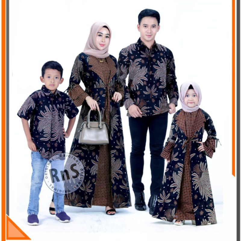Baju Batik keluarga Model Jazzy Pari iket / BATIK COUPLE KELUARGA TERBARU BISA PISAH