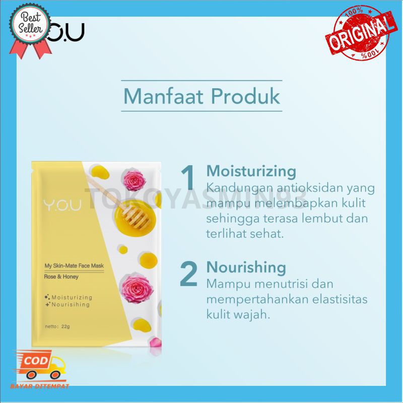 YOU My Skin Matte Face Mask Murah