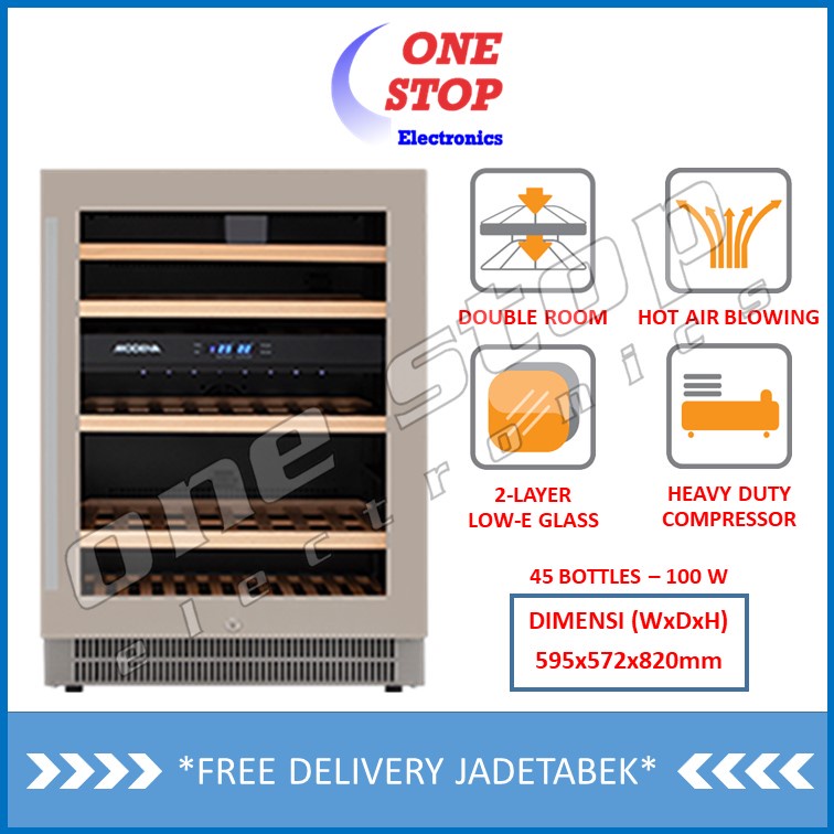 Jual MODENA WC 2045 S Scuderia Wine Cooler 45 Bottles Shopee Indonesia