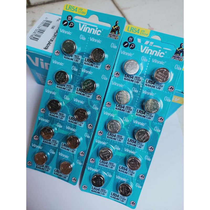 Batre kalkulator vinnic L1131F / LR54 / AG10 batre jam tangan murah original
