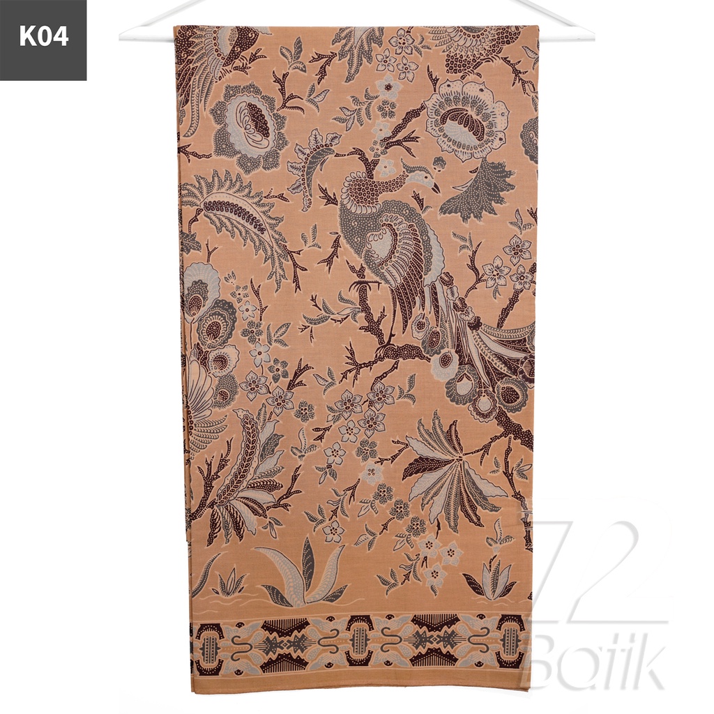 KAIN BATIK PREMIUM Bahan Katun Motif Burung Merak Warna Hitam 721898 Cap 72 Jarik Jarit Samping Kebat Panjang Batik Katun Modern Premium Bahan Seragam Batik Pernikahan Kantor Keluarga Murah Kamen Jadi Batik Bali Lembaran