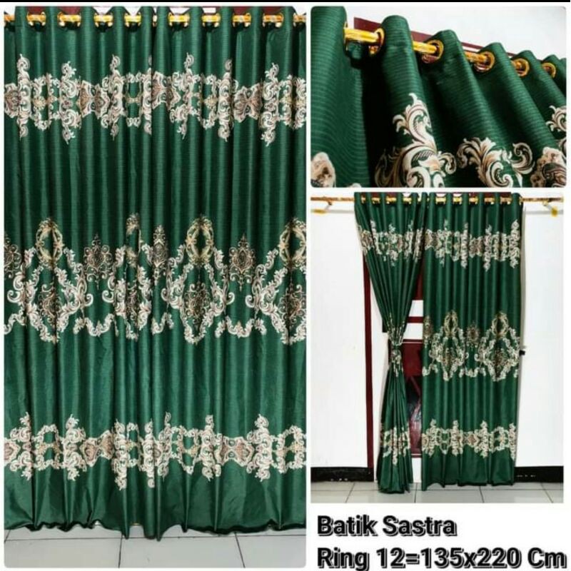 gorden smokring 12 ring batik hijau