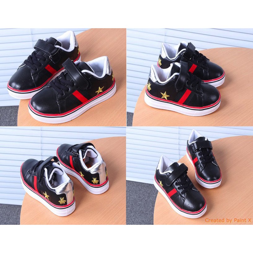 Guci Stars Black Shoes