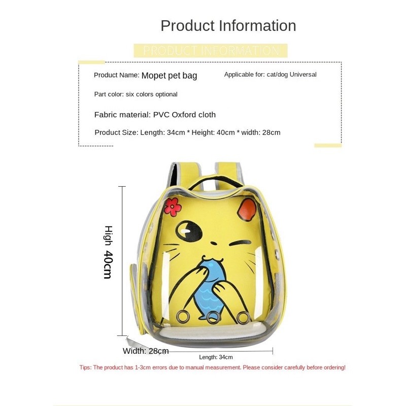 TAS ASTRONOT KUCING / PET CARRIER / PET CARGO