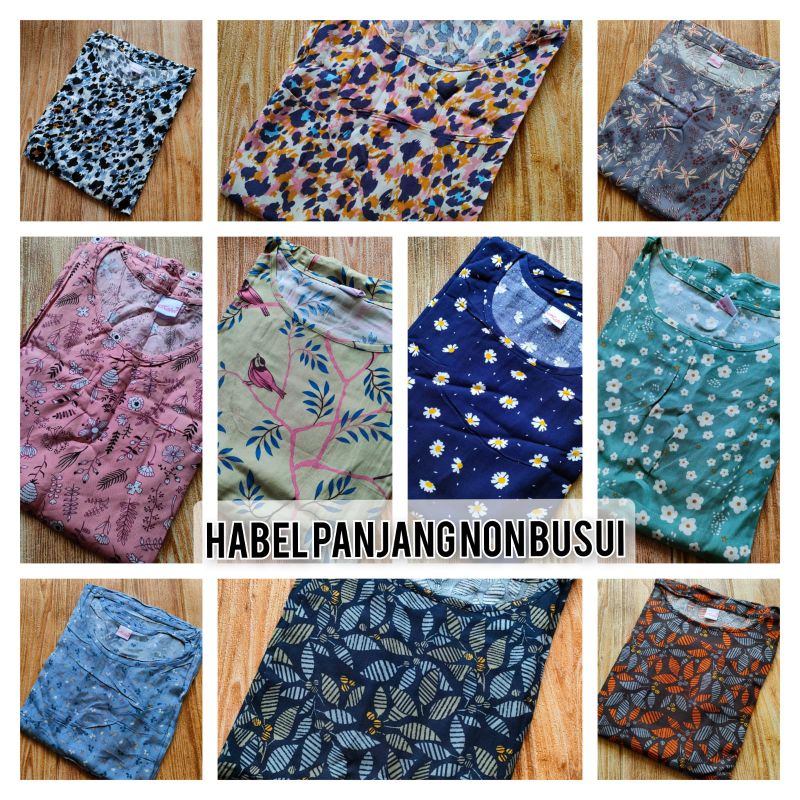 Daster Rayon HABEL NON BUSUI Panjang Semata Kaki-6