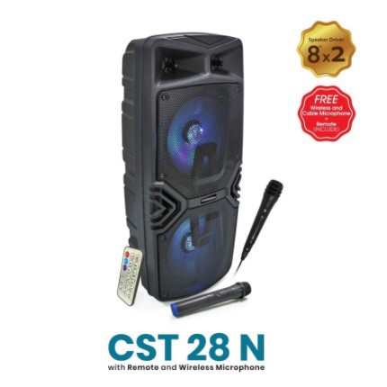 SIMBADDA CST 28N Speaker Meeting Karaoke Bluetooth Portable + Free Mic