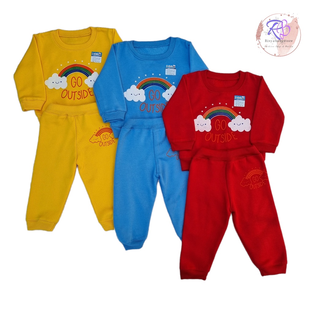 Setelan sweater anak 3-18 bulan / stelan sweater anak murah nyaman HB collection