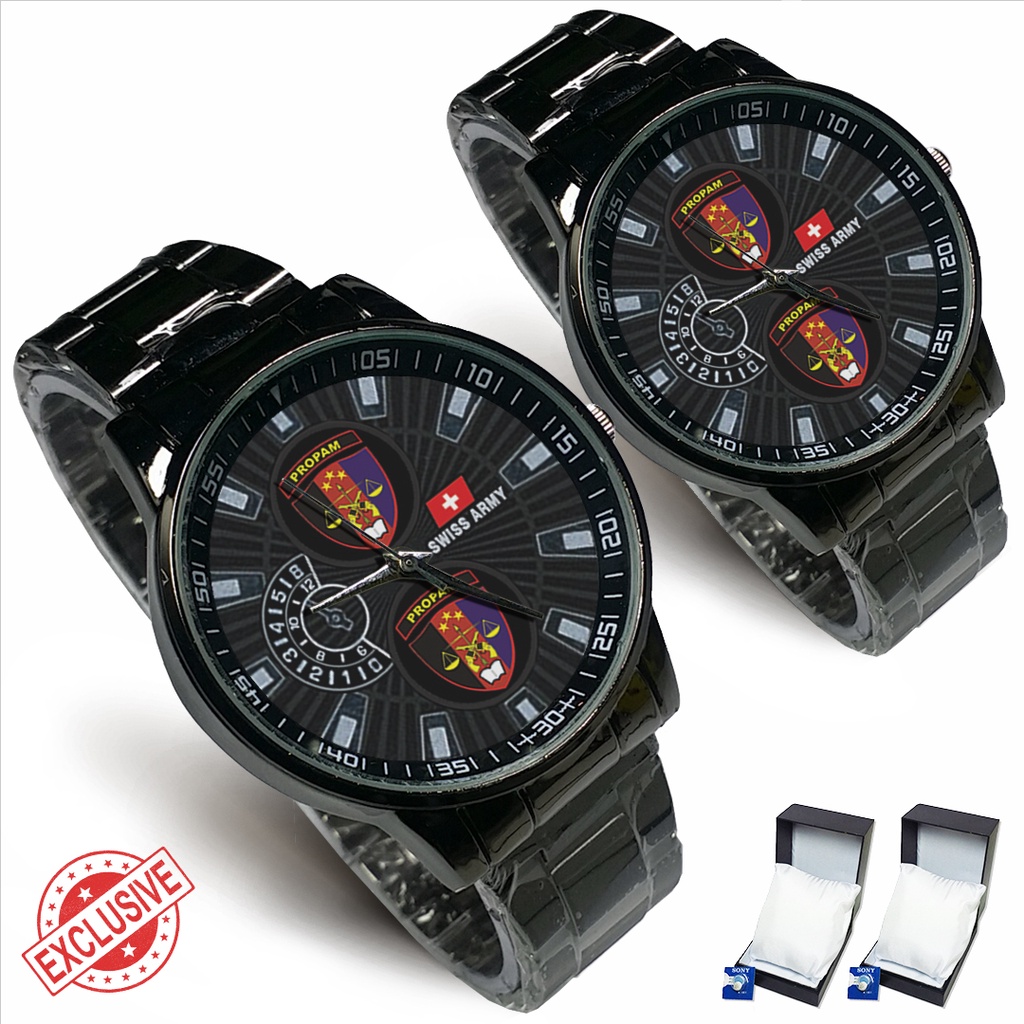 Jam Tangan Rantai Couple Logo PROPAM (Cool)