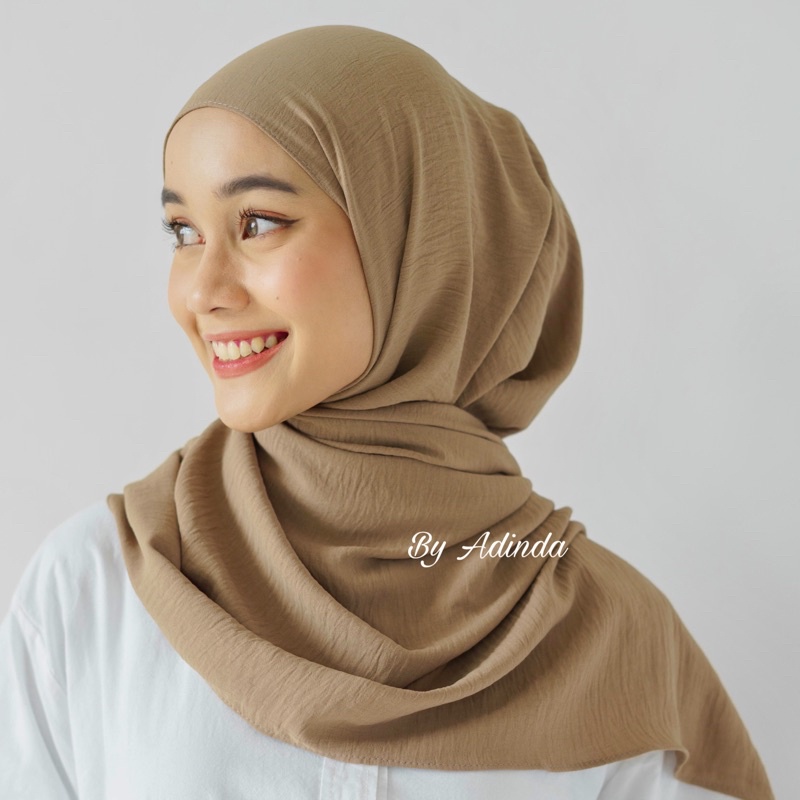 𝐁𝐘 𝐀𝐃𝐈𝐍𝐃𝐀 Pashmina Airflow anti kusut curved Pasmina Hijab high quality