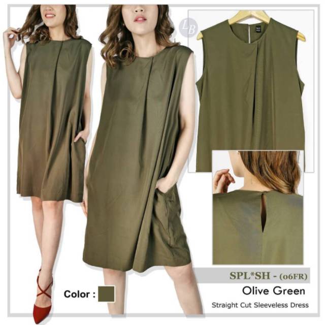 olive green mini dress