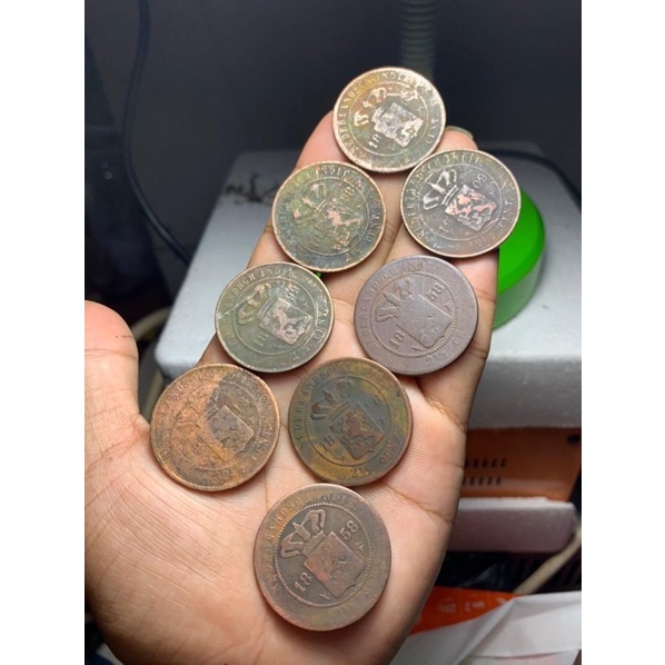 Koin Kuno Benggol Tahun 1800 an Borongan 8PCS