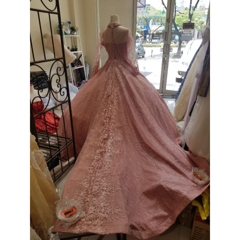 SALE READY Gaun pengantin EKOR PAyet Barbie Ballgown Petticoat Petikut  akad kebaya langsung konveksi