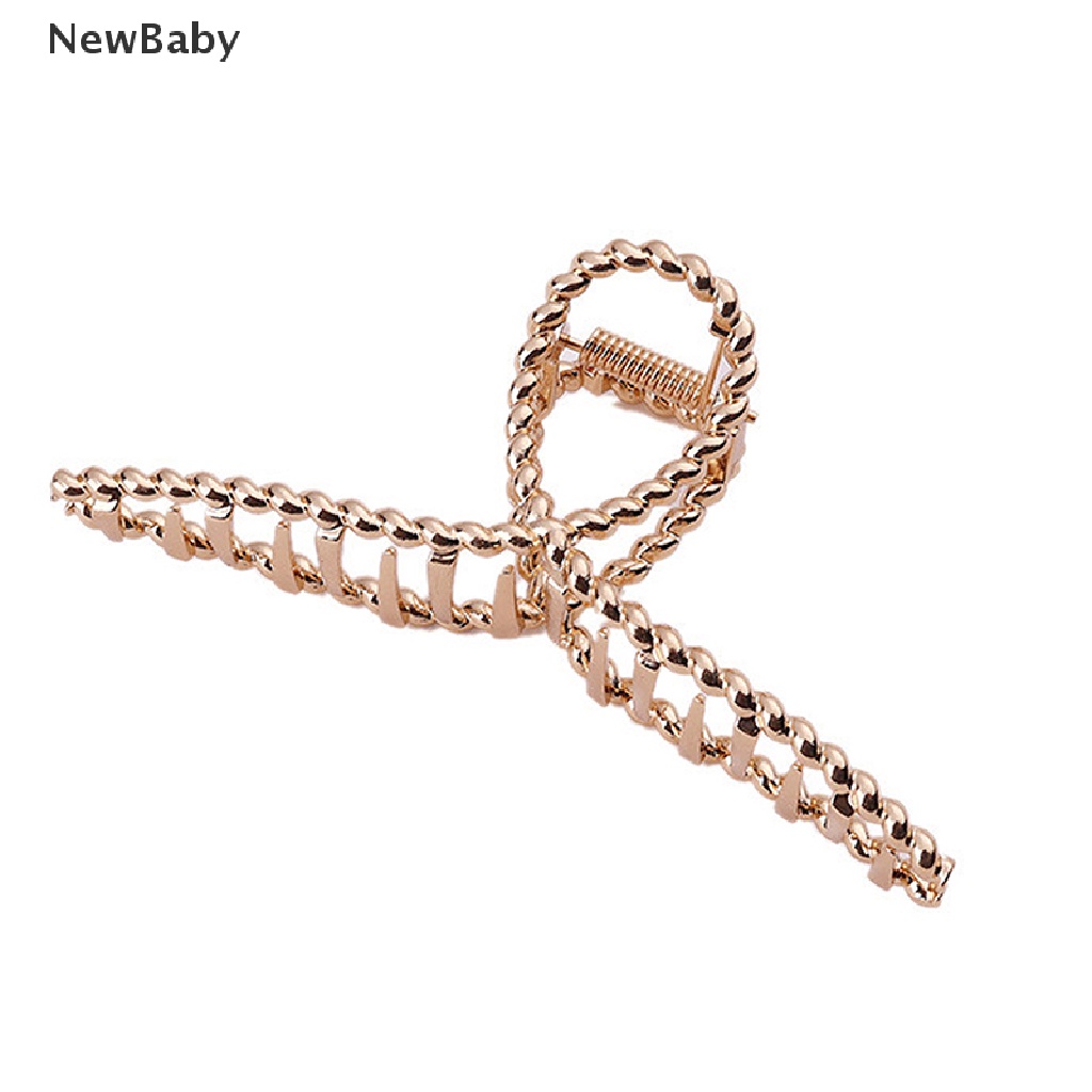 NewBaby Metal Pearl Hairpin Elegant Hair Accessories Women Hair Claws Clips Ladies ID