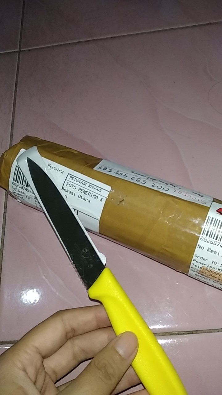 Pisau Dapur 10cm Victorinox Gagang Lengkung Diujung Gagangnya