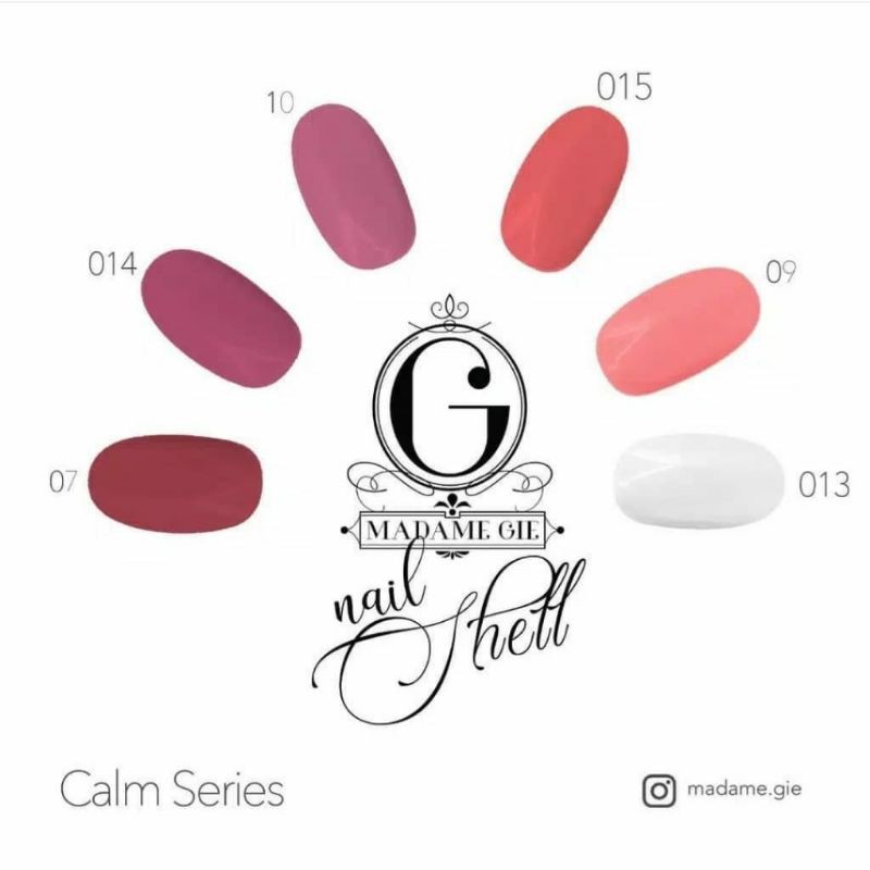 MADAME GIE (Satuan) Nail Shell Peel Off CALM SERIES - Kutek / Pewarna Kuku / Cat Kuku Kelupas