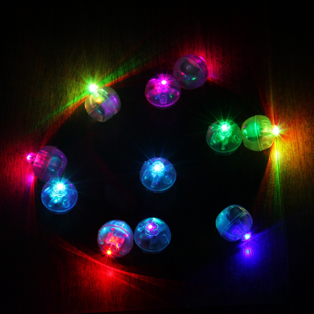 10pcs Lampu LED Bentuk Balon Bulat Untuk Dekorasi Pesta