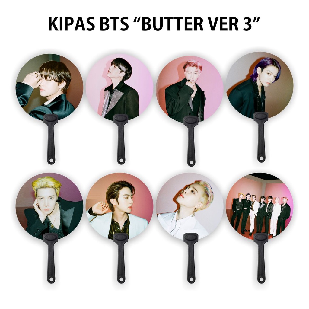 [READY STOCK] KIPAS TANGAN / HANDFAN BTS BUTTER VER 3