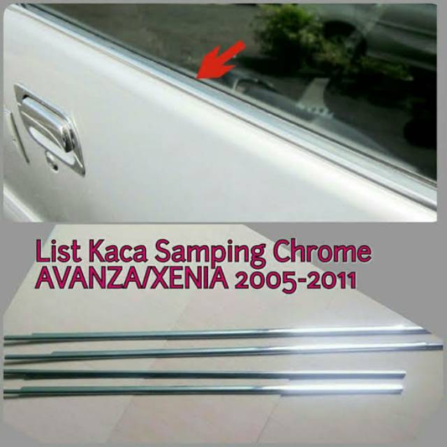Lis List Kaca Samping Window Liner AVANZA XENIA Lama / VVTI 2003 2004 2005 2006 2007 2008 2009 2010 