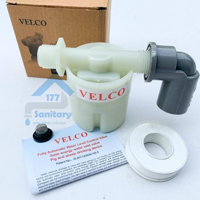 Paket Kran Velco Pvc - Pelampung Air Otomatis Toren Keran Otomatis