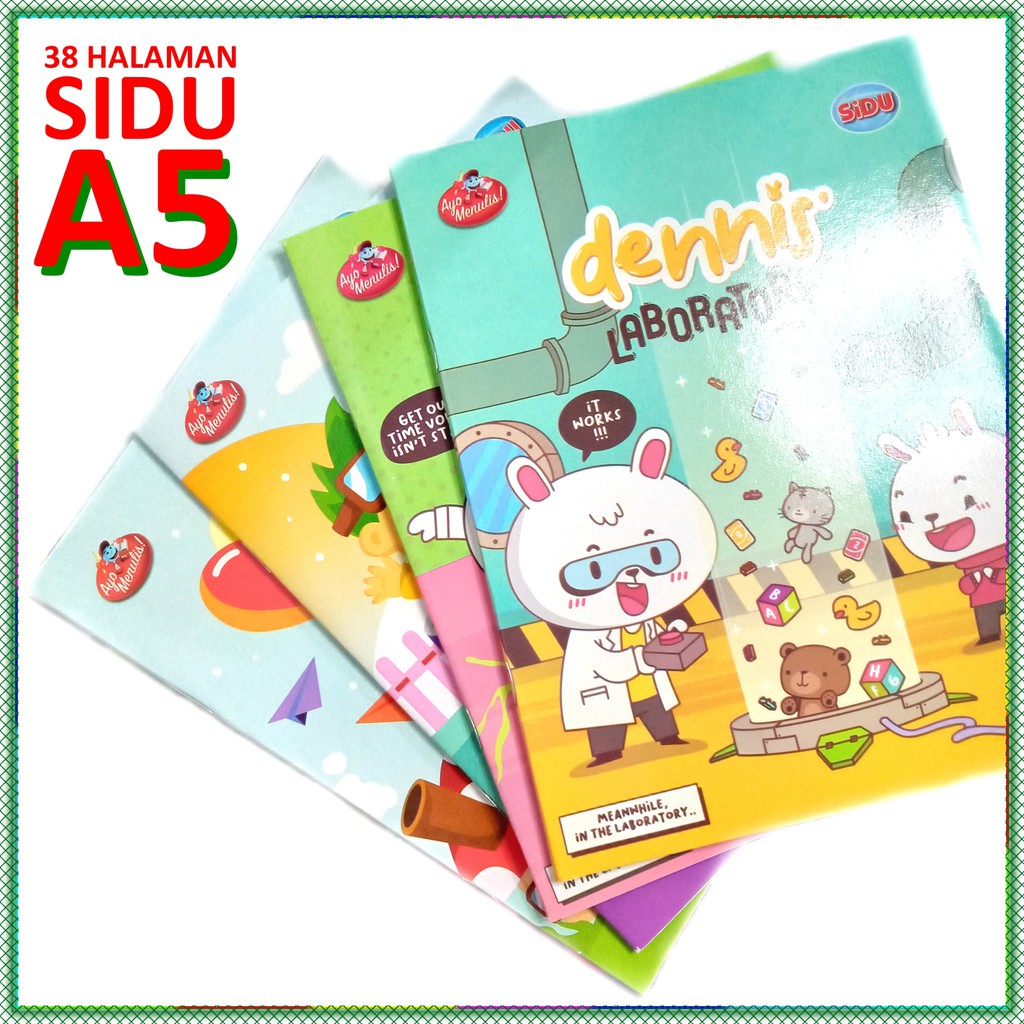 

[SATUAN] Buku tulis A5 sidu 38 lembar buku tulis bergaris SATUAN biasa