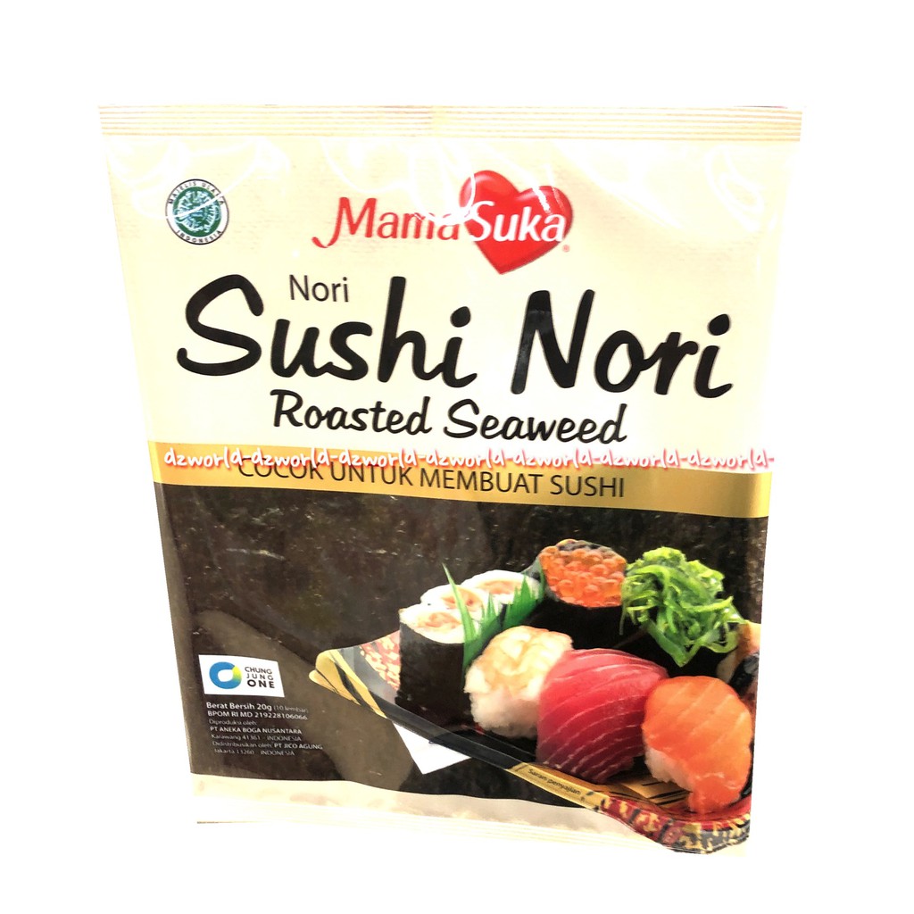 Mamasuka Sushi Nori Laut 20gr Roasted Seaweed Rumput Untuk Sushi Mama Suka