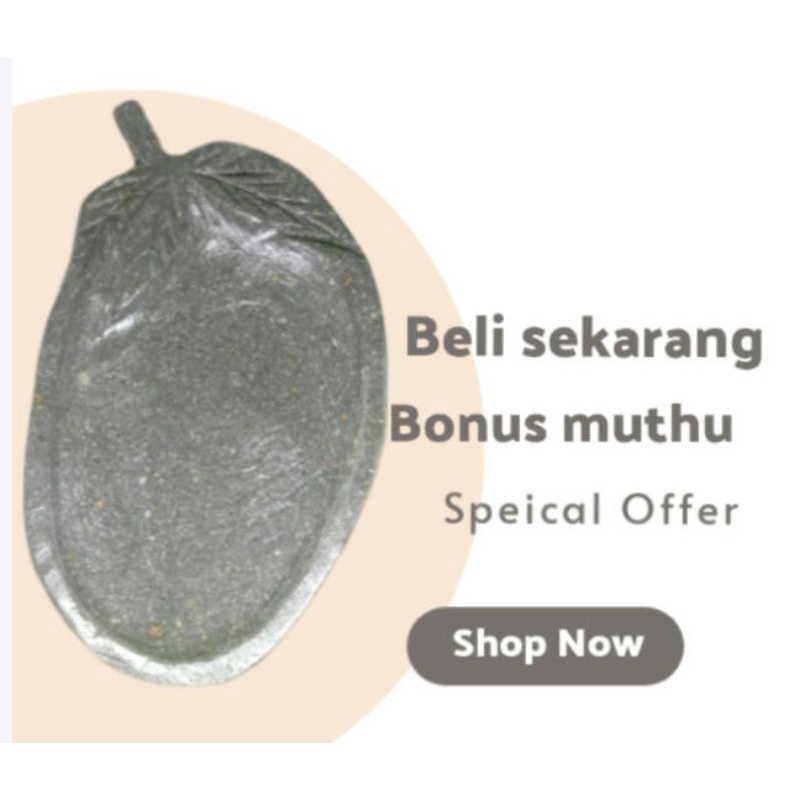 cobek cowek coet batu sungai asli alami
