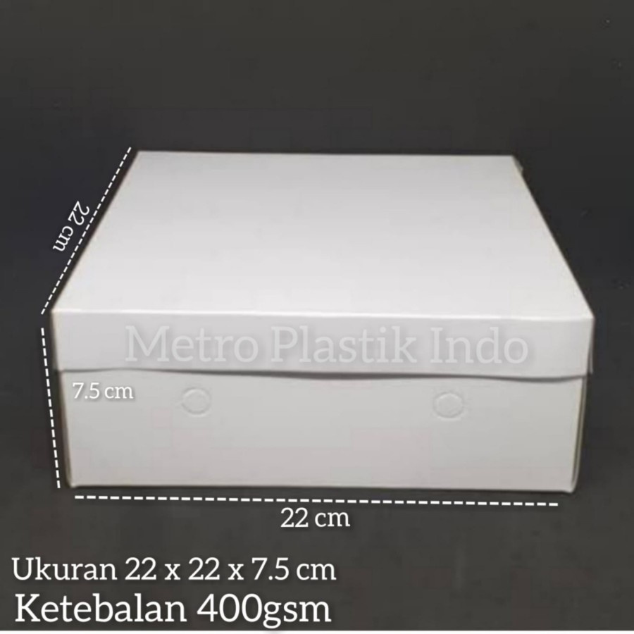 Dus Box 400gsm Kotak Nasi Kue Makanan 22x22 Polos 22 x 22 Mickey