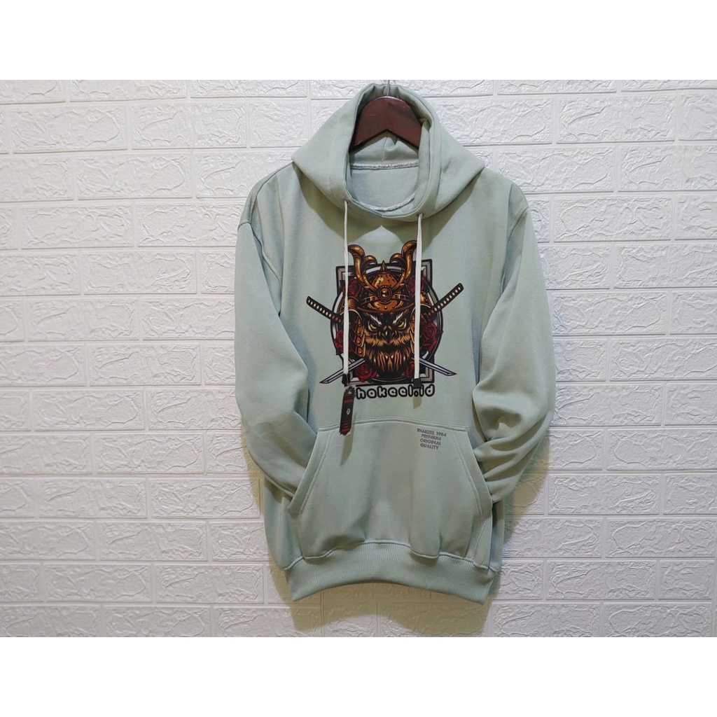 APPAREL_PRIA sweater hoodie pria premium distro bahan katun tebal gramasi 280 motif YAKUZSHAK ukuran M L XL XXL XXXL