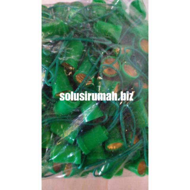 FITING GANTUNG MINI UNTUK LAMPU LOMBOK CABE E 12 KUNING KILAP BAGUS
