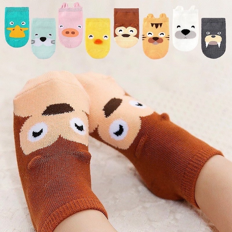 Kaos Kaki Anak Bayi Balita Korea Cute Lucu Animal 3D Import Antislip Kaus Kaki Bayi Newborn Socks