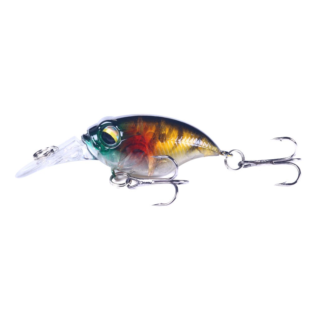 HENGJIA 1PCS New Big Eyes Crankbait Minnow Umpan Pancing 6cm/6.2g Mini Floating Fishing Lure Ikan Bass Bait Swimbait Wobbler