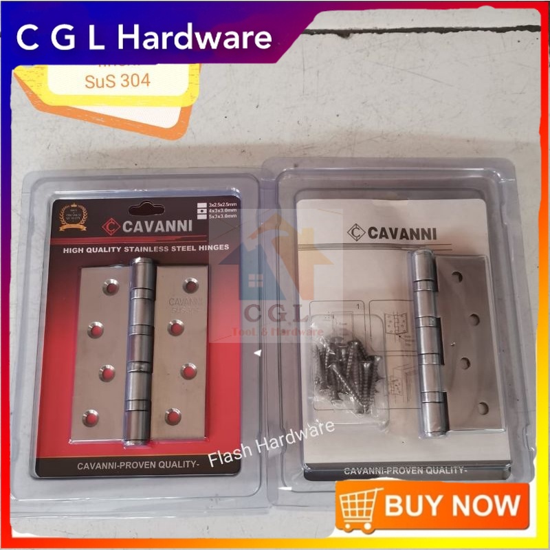 engsel pintu stainles 4inchi tebal 3mm