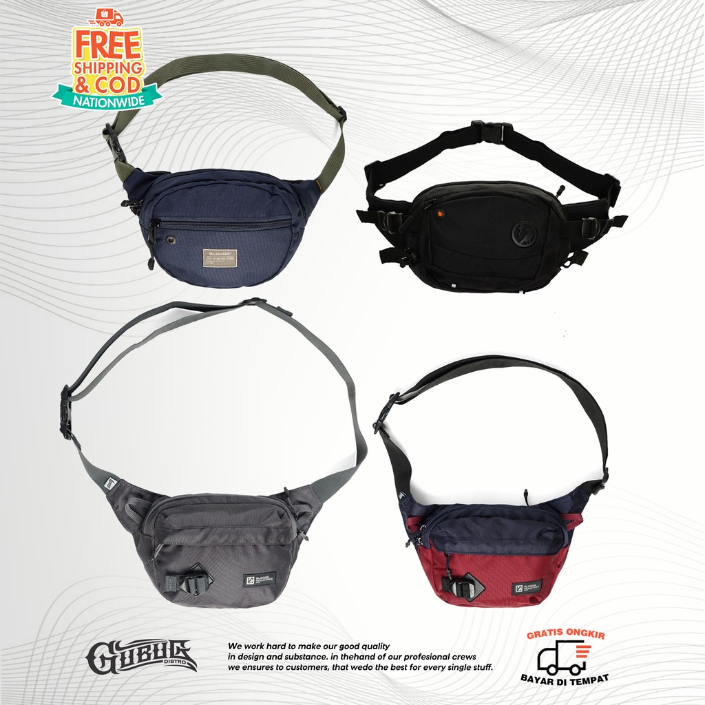 SLINGBAG BLOODS - TAS SELEMPANG DISTRO PRIA ORIGINAL