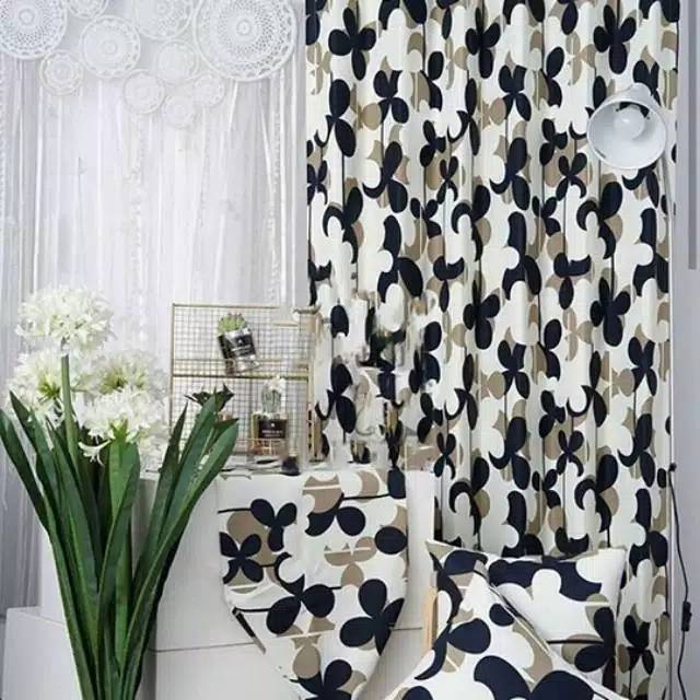 Gorden Blackout Semanggi Army Hitam Blackout Blazer ASLI tirai gorden GORDEN ACE HARDWARE